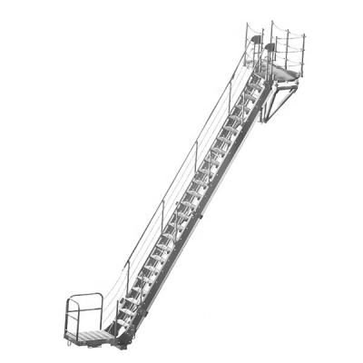 China Sturdy Marine Aluminum Accomodation Ladder Gangway Ladder For Sale for sale