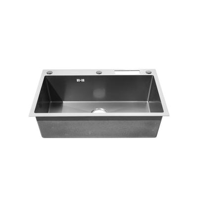 China Without Faucet Single Bowl Kitchen Sink Undermount Kitchen Sink Stainless Steel Handmade Farmhouse for sale