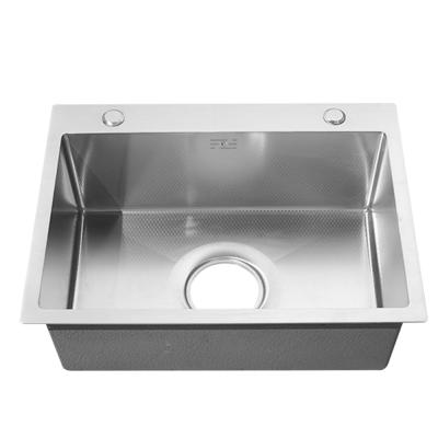 China New Stainless Steel Apron Kitchen Faucet Small Single Basin Kitchen Sink Without Hand Wash for sale