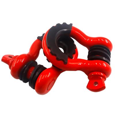 China Applied to off-road vehicles hot sale drop forged 3/4D ring shackle for heavy duty off-road vehicles for sale