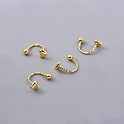 China TRENDY Korea style summer high quality romantic love heart stud luxury wedding earrings for women jewelry SL-E040 for sale