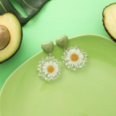 China Trendy Colorful Color Avocado Earrings Fashion Earrings Women Green Jewelry SL-EA1008 for sale