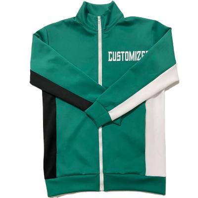 China Customized Men's Sports Jacket Sportswear Zipper Breathable Long Sleeve Polyester Outdoor Casual Jacket for sale