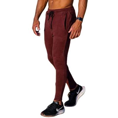 China Anti-wrinkle Fashion Design Side Zipper Side Stripe Slim Fit Men's Jogging Pants for sale