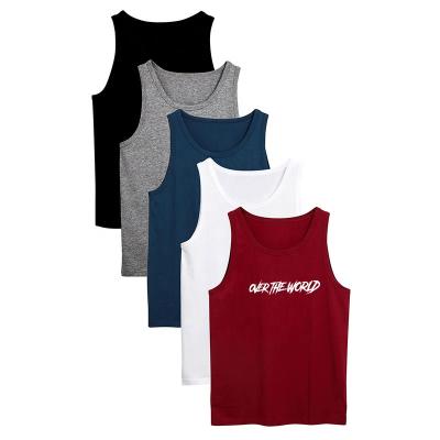 China New Custom Anti-wrinkle Muscle Activity Vest Slim Tight Sports Vest For Men for sale