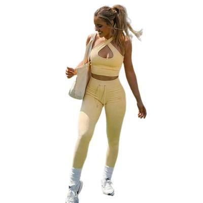 China 2022 Best Selling Sports Breathable Autumn Women Clothing Women Joggers Suits 2-Piece Pants Set Sportswear Women Set for sale