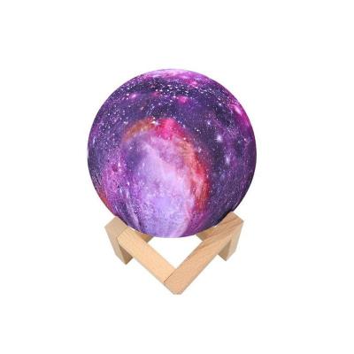 China 16 Colors Modern 3d Night Light Reality Moon Night Light For Kids Desk Lamp for sale