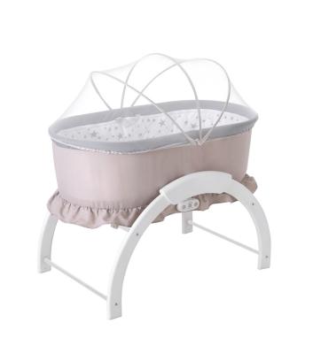 China Safety Confortable Electric Baby Chair Infant Crib Electric Baby Rocking Bed Cradle Rocking with Music for sale