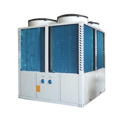 China Hotels Air Conditioner Central Commercial Outdoor Cold Water Refrigerator Machine Low Temperature Air Cooled Modular Refrigerator for sale