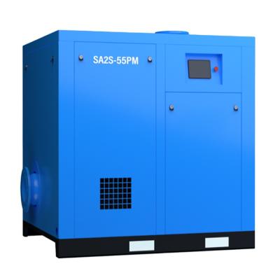 China Food and Beverage Industry GHS55PM+ Less Oil Industrial Permanent Magnet Drive 55Kw Synchronous Screw In-line Vacuum Pump for sale