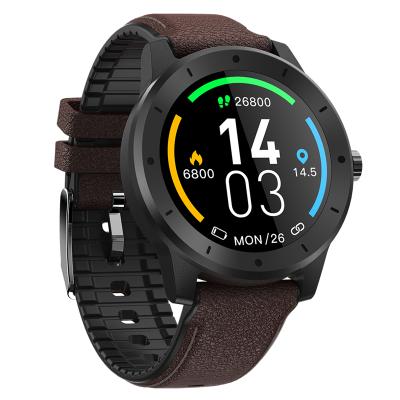 China 2021 Full Touch Screen IP68 Smart Watch GPS Navigation Sports Smartwatch Round Waterproof Heart Rate Monitor GPS Alan for sale