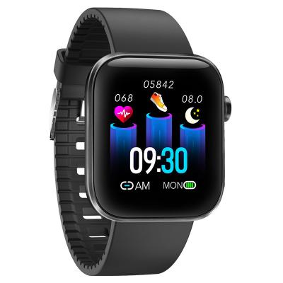 China 2021 Latest Design Touch Screen SPO2 Sensor Watch Big Screen Black Color Strap Full Screen Medical Smart Glass Touch Screen Smart Watch for sale