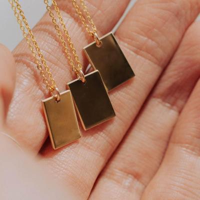 China 2021 Hot Selling Environmental Protection Women's Jewelry Custom Chain Luxury 14K Gold Plated Stainless Steel Necklace for sale