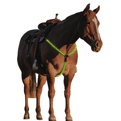 China Polyester Rechargeable USB LED Light Up Embroidery Rope Light One Size Made Horse Harness Breastplate Fit All for sale