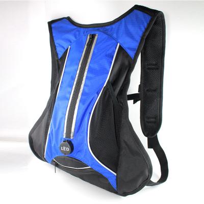 China 2019 Factory Price Durable Flashing Led Cycling Backpacks Light Up Backpack for sale