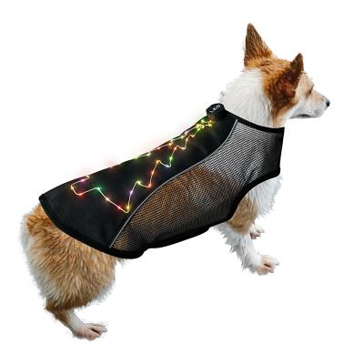 China Light Up Christmas Tree Reflective Embroidered On Dog Harness For Night Walking for sale