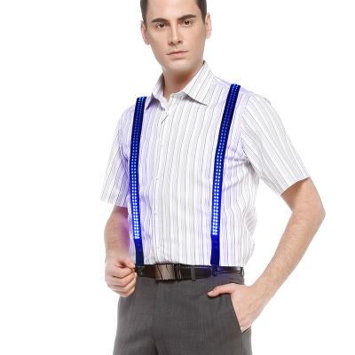 China Fashion Led Suspenders Unique Design Wedding Party Led Suspenders Battery Type for sale