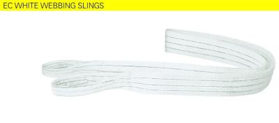 China EC WHITE webbing sling1T-10T,Resistant to mineral acids and alkali for sale