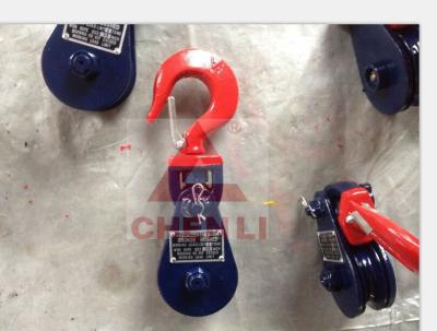 China light type champion type snatch block with hook,H418 for sale