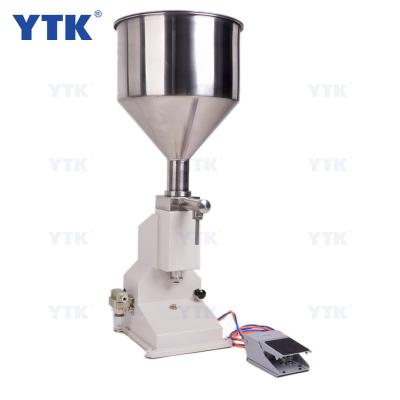 China YTK-A02 50ML Low Cost Food YTK-A02 50ML Pneumatic Type Paste Cream Filling Machine Thick Liquid Paste for sale