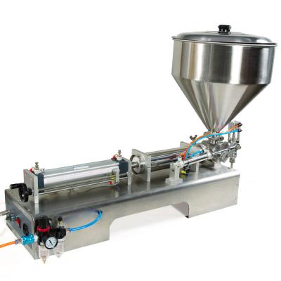 China Yason Factory Food Large Cream Filler Pneumatic Thick Liquid Paste Machine 1000-5000ml Paste Filler for sale