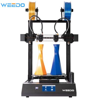 China WEEDO IDEX dual bed extruder pla 3D printer X40 printer 300x300x400mm passionate supplier new for sale