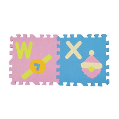 China Non-Toxic Wholesale Customized Baby Play Mat Alphabet With Borders Eva Foam Floor Baby Crawling Mat for sale