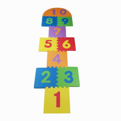 China Wholesale Hot Sale Non-Toxic 30*30cm Hopscotch Playground Kids Puzzle Non-Toxic Eva Foam Alphabet Floor Baby Play Mat for sale