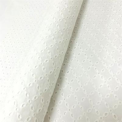 China Wholesale viable high quality comfortable 100% cotton embroidered fabric for clothing fabric for sale