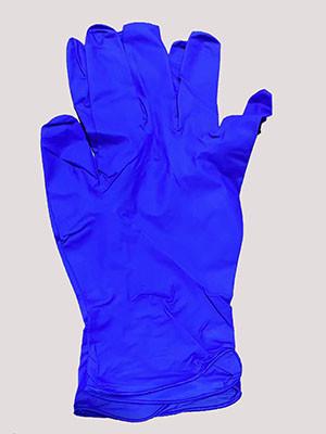 China Waterproof Disposable Nitrile Gloves Blue Color Box Packing zu verkaufen