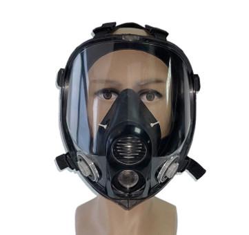 China Silicon Material Toluene Resistant Full Face Mask Personal Protective Equipment for sale