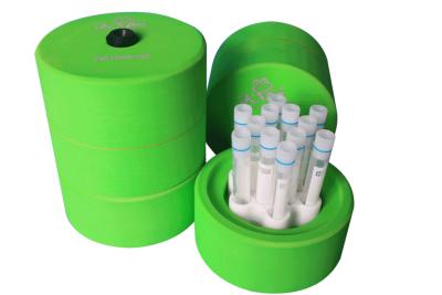 China Green -80°C Cell Freezing Container , Isopropanol-free Freezing Container cellhome-30 for 1ml/2ml cryo.vials for sale