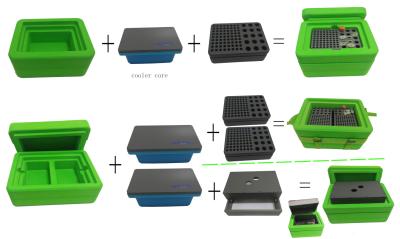 China Benchtop Ice Free Cooler Low Temperature For DNA and RNA Virus Experiments Adapt To Multiple Modules for sale