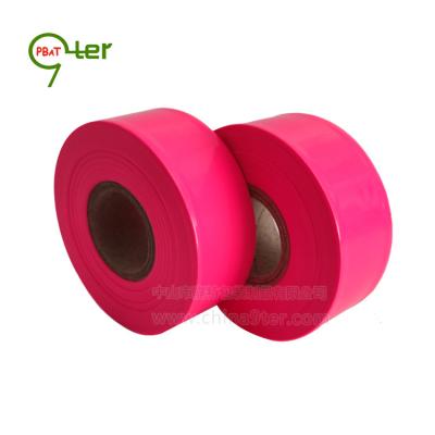 China Sales Waterproof Fluorine Tape 30*50M Pink Diminishing Glossy Tape Surface Marking Tape Available For Japan PVC Hazard Tape Wholesale 2 CTN for sale