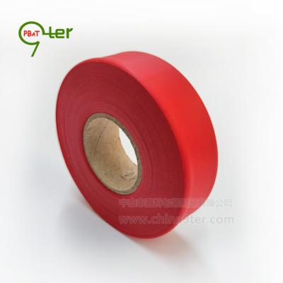 China Agriculture Available Sales Red Tape Marking Tape U90 Tracking Tape, 25mm*75M, 120rolls/CTN, MOQ 2 CTNs, Guangdong Factory for sale