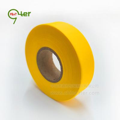 China Agriculture Available Sales U90 Yellow Rolling Tape Marking Tape Rolling Tape, 25mm*75M, 120rolls/CTN, MOQ 2 CTNs, Guangdong Factory for sale