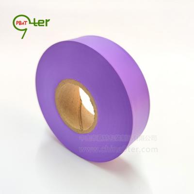 China Sales Available U85 PVC Waterproof Marking Tape Purple Diminishing Tape Test Tape, 25mm*50M, 120rolls/CTN, MOQ 2 CTNs, Guangdong Factory for sale