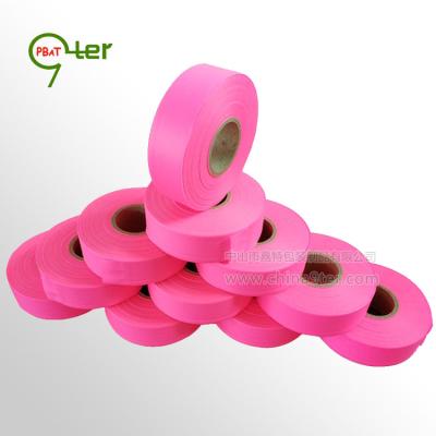 China Available 80u Sales Tape PVC Pink Diminishing Trail Tracking Tape Customized, Tracking Tape Low MOQ, Guangdong Factory 9T047 for sale