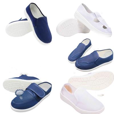 China Mesh Top Anti Static Shoes PVC Bottom Dust Free Breathable PU Comfortable Non Slip for sale