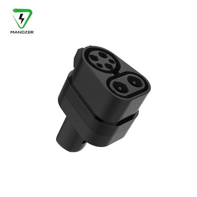 China MANDZER Thermoplastic The Fine Grade Ev Ccs1 Wholesale High Quality Portable Thermoplastic Adapter For Tesla for sale