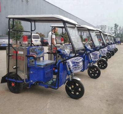 China Electric Garbage Electric Tricycle Rickshaw Tricycle For Environment Clean for sale