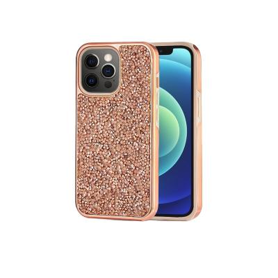 China Hot Selling Luxurious Shockproof Glitter Diamond Phone Case For Iphone 13 for sale