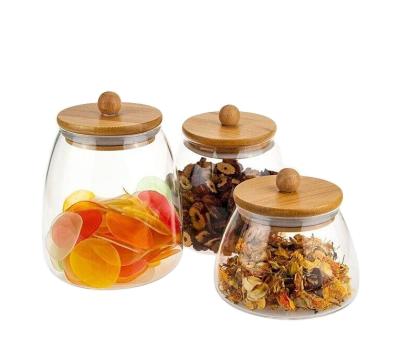 China Custom Home Glass Jars Storage High Quality Suitable Home Jar Price Glass Tea Cart for sale