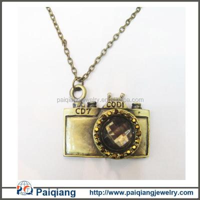 China 2015 ALLOY Wholesale Jewelry Vintage Necklace Mini Hidden Camera for sale