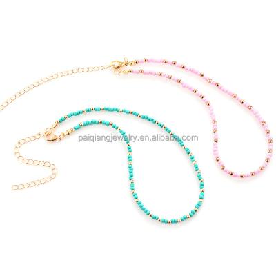 China Charming And Fashionable Simple Seed Pearl Fashion New Arrival Short Choker Necklace for sale