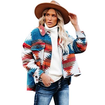 China 2021 New Casual Lapel Jacket Breathable Woolen Short Jacket Ladies for sale