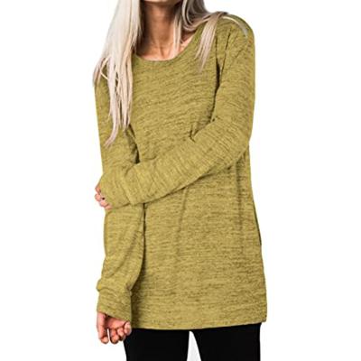 China QUICK DRY fashion loose sweater with round neck and long sleeve pockets for sale