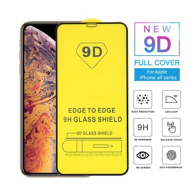 China Anti-Fingerprint For iPhone 13 Pro Max Glass Screen Protector 9D Full Cover High Clear Tempered Glass Screen Protector For iPhone 13 mini 12 for sale