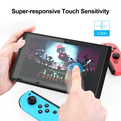 China Anti-Fingerprint For Nintendo Switch OLED Console 9H Tempered Glass HD Screen Protector Film Accessories for sale