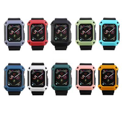 China Fanshion/Sport for Apple Watch Band for Apple Watch Strap Silicone Sports Smart Watch Bands Accessories 38mm 40mm 42mm 44mm for sale